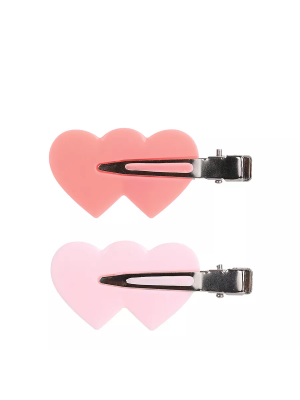 Solomeya Заколка-зажим для волос в форме сердца / No Crease Hair Clips Heart, набор из 4 шт, ref. 230418-002 Solomeya Заколка-зажим для волос в форме сердца / No Crease Hair Clips Heart, набор из 4 шт, ref. 230418-002